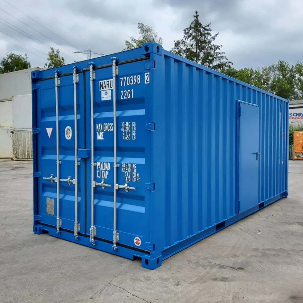 20 Fuß Lagercontainer mit Seitentür Neu – Stahlcontainer mit flexiblem Zugang | Robust & Wetterfest