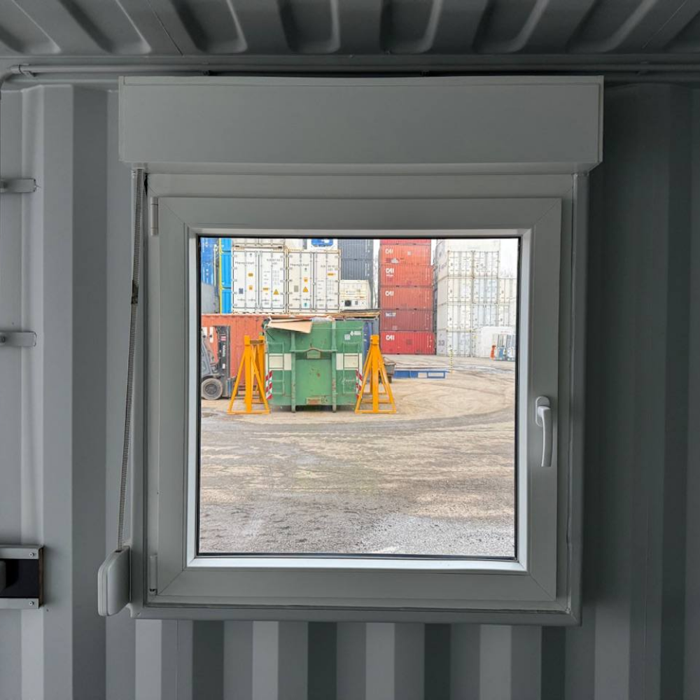 20-Fuß Lagercontainer ONE WAY mit Fenster & Personentür kaufen – Neu, sicher & sofort verfügbar – Bild 3